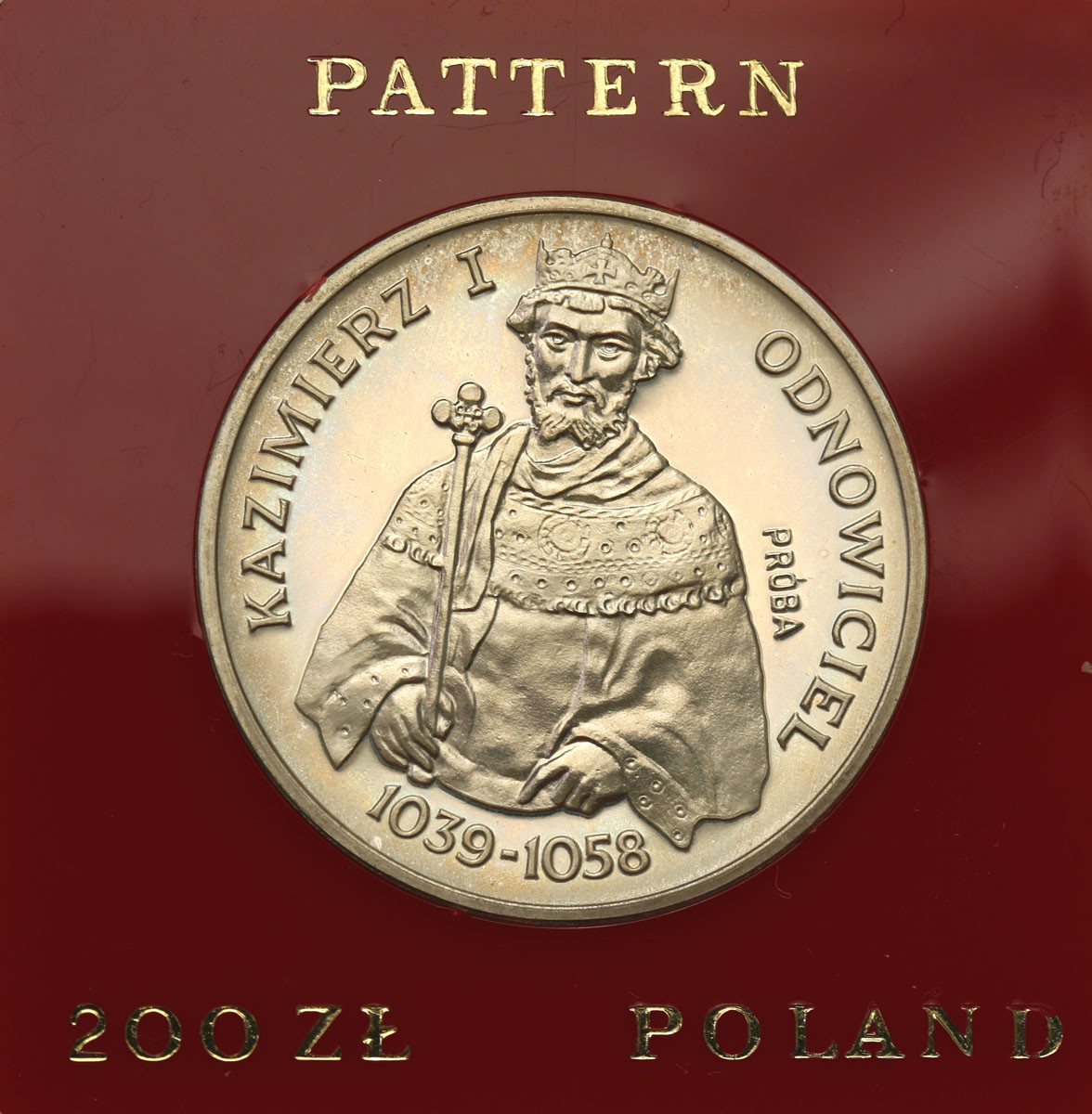 PRL. PRÓBA srebro 200 złotych 1980 Odnowiciel